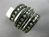 ESTATE 2.40CT DIAMOND 14KT WHITE & BLACK GOLD MULTI ROW CRISS CROSS ETOILE RING