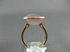 ESTATE LARGE 13.18CT DIAMOND & AAA PINK QUARTZ 18KT ROSE GOLD 3D 3 ROW FUN RING