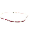 ESTATE 2.18CT DIAMOND & AAA RUBY 14KT WHITE GOLD 3D CLASSIC TENNIS BRACELET