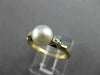 ESTATE AAA SOUTH SEA PEARL 14KT TWO TONE GOLD CLASSIC SOLITAIRE LOVE RING #19519