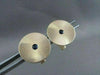 ESTATE ROUND TIFFANY & CO SUNBURST .32CT AAA SAPPHIRE 14KT Y GOLD CUFFLINKS 2092