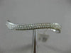 ESTATE LARGE .50CT ROUND DIAMOND 14KT WHITE GOLD 3D DOUBLE RING WAVE FUN RING