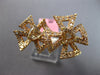 EXTRA LARGE 2.09CT WHITE & MOCHA DIAMOND 18KT WHITE & ROSE GOLD CRISS CROSS RING