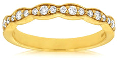 .25CT DIAMOND 14KT YELLOW GOLD 3D 3 STONE PAST PRESENT FUTURE ANNIVERSARY RING