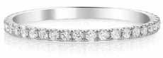 ESTATE .41CT WHITE DIAMOND 14KT WHITE GOLD 3D LUCIDA ETERNITY ANNIVERSARY RING