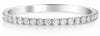 ESTATE .41CT WHITE DIAMOND 14KT WHITE GOLD 3D LUCIDA ETERNITY ANNIVERSARY RING