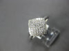 .50CT DIAMOND 14KT WHITE GOLD PRINCESS 3D INVISIBLE SQUARE GEOMETRICAL FUN RING