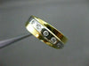 ESTATE WIDE .15CT DIAMOND 18KT WHITE & YELLOW GOLD ETOILE ANNIVERSARY RING 18834