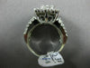 ESTATE LARGE 2.0CT DIAMOND 14KT WHITE GOLD 3D MULTI SHAPE CLUSTER PROMISE RING