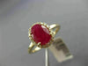 ESTATE 1.37CT DIAMOND & AAA RUBY 14KT ROSE GOLD 3D CLASSIC HALO ENGAGEMENT RING