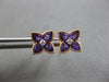 1.81CT DIAMOND & AAA AMETHYST 14K ROSE GOLD PEAR SHAPE & ROUND FILIGREE EARRINGS