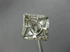 ESTATE .45CT DIAMOND 14KT WHITE GOLD V SHAPED SEMI MOUNT ENGAGEMENT RING #26219