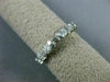 ESTATE .53CT DIAMOND 14KT WHITE GOLD 3D 7 STONE WEDDING ANNIVERSARY RING #23338
