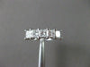 ESTATE WIDE 1.04CT DIAMOND 14K WHITE GOLD 5 STONE PRINCESS ANNIVERSARY RING 1625