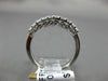 ESTATE .56CT DIAMOND 14K WHITE GOLD 3D 9 STONE FILIGREE WEDDING ANNIVERSARY RING