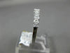 ESTATE .56CT DIAMOND 14K WHITE GOLD 3D 9 STONE FILIGREE WEDDING ANNIVERSARY RING