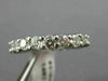 ESTATE 3.10CT ROUND DIAMOND 14K WHITE GOLD 3D SHARED PRONG ETERNITY RING #21839