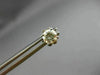 ESTATE .78CT ROUND DIAMOND 14KT WHITE GOLD CLASSIC 4 PRONG STUD EARRINGS #15653