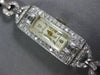 ANTIQUE CHOISI 1.0CT OLD MINE DIAMOND PLATINUM CLASSIC RECTANGULAR WATCH #2218