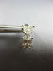 .92CT DIAMOND 18KT WHITE GOLD 3D KITE CUT & BAGUETTE INVISIBLE HANGING EARRINGS