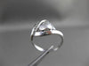 ESTATE LARGE .10CT DIAMOND 14KT WHITE GOLD DOUBLE HEART ETOILE RING #21028