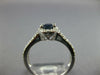1.65CT DIAMOND & AAA SAPPHIRE 14KT WHITE GOLD OVAL & ROUND HALO ENGAGEMENT RING