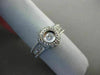 ESTATE .25CT OLD MINE DIAMOND 18KT WHITE GOLD FILIGREE MILGRAIN ENGAGEMENT RING