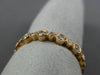 ESTATE .45CT DIAMOND 18K ROSE GOLD 3D FILIGREE ETERNITY WEDDING ANNIVERSARY RING