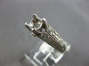 ESTATE .40CT DIAMOND 14KT WHITE GOLD 4 PRONG FILIGREE SEMI MOUNT ENGAGEMENT RING