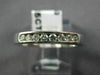 ESTATE WIDE .35CT DIAMOND 14K WHITE GOLD 8 STONE CHANNEL ANNIVERSARY RING #22943