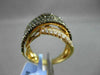 ESTATE LARGE 1.92CTW WHITE & BLACK DIAMOND 18KT YELLOW GOLD LOVE FUN RING