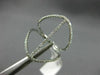 ESTATE LARGE .34CT DIAMOND 18KT WHITE GOLD 3D HANDCRAFTED DOUBLE ROW LOVE RING