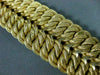 ANTIQUE WIDE & LONG 18K YELLOW GOLD GRADUATING HANDCRAFTED WOVEN BRACELET #22216