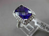 ESTATE 6.22CTW DIAMOND & AAA AMETHYST 14KT WHITE GOLD FILIGREE ENGAGEMENT RING