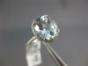WIDE 2.71CT DIAMOND & AAA AQUAMARINE 14K WHITE GOLD 3D OVAL HALO ENGAGEMENT RING