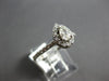 .51CT DIAMOND 14KT WHITE GOLD 3D PEAR SHAPE & ROUND CLASSIC HALO ENGAGEMENT RING