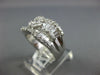 WIDE 2.06CT DIAMOND 18KT WHITE GOLD ROUND BAGUETTE & MARQUISE ANNIVERSARY RING