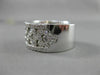 ESTATE WIDE 3.14CT DIAMOND 14KT WHITE GOLD ETOILE ANNIVERSARY RING UNIQUE #20429