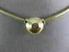 ESTATE .07CT DIAMOND 14KT YELLOW GOLD SOLITAIRE BEZEL FLOATING PENDANT #6973