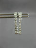 ESTATE .50CT DIAMOND 14KT WHITE GOLD 3D CLASSIC OVAL INSIDE OUT HOOP EARRINGS