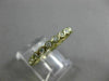 ESTATE .46CT DIAMOND 14KT YELLOW GOLD 3D BEZEL ETERNITY WEDDING ANNIVERSARY RING