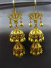 ANTIQUE LARGE 18KT YELLOW GOLD MIDDLE EASTERN FILIGREE CHANDELIER EARRINGS #3057
