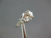 ANTIQUE 1.46CT DIAMOND PLATINUM ROUND FILIGREE FISHTAIL ENGAGEMENT RING #27240