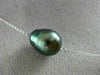 ESTATE LARGE & LONG .80CT DIAMOND & AAA TAHITIAN PEARL 14K WHITE GOLD NECKLACE
