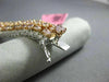 ESTATE LARGE 23.72CT WHITE & PINK DIAMOND 18KT WHITE & ROSE GOLD TENNIS BRACELET