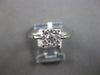 ESTATE .34CT DIAMOND 18KT WHITE GOLD 3D CLASSIC SOLITAIRE HALO ENGAGEMENT RING