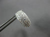 EXTRA LARGE 2.98CT DIAMOND 18KT WHITE GOLD MULTI ROW GRADUATING HUGGIE EARRINGS