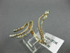 LARGE .69CT ROUND MARQUISE DIAMOND 18K ROSE GOLD MULTI ROW CRISS CROSS LEAF RING