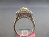 LARGE GIA 2.72CT WHITE PINK & GRAYISH GREEN DIAMOND 18KT WHITE & ROSE GOLD RING