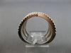 LARGE 2.33CT DIAMOND 14K WHITE GOLD ROUND 3 ROW CRISS CROSS X INFINITY LOVE RING